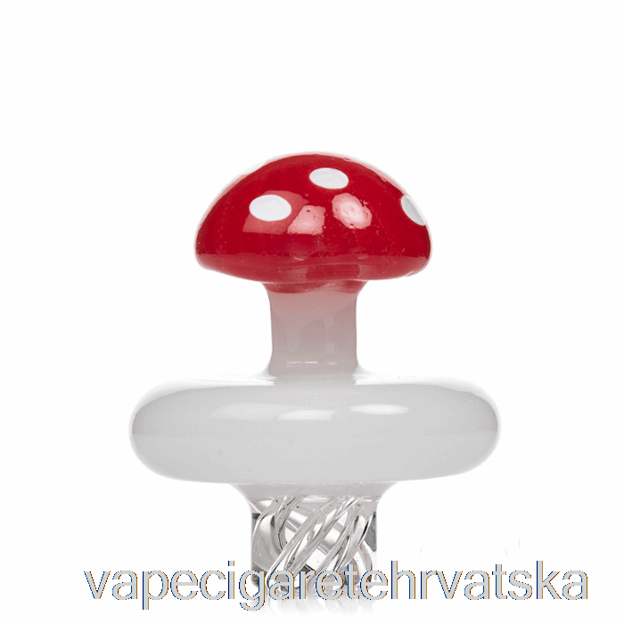Vape Cigarete Mj Arsenal Gljiva Spinner Carb Cap Crveno Bijelo